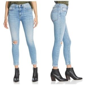 Rag & Bone High Rise Ankle Skinny Jeans in Carson